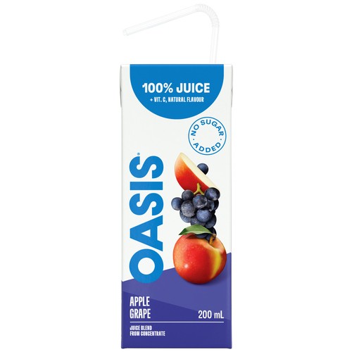 Oasis Juice Boxes Apple Grape 8 x 200 ml