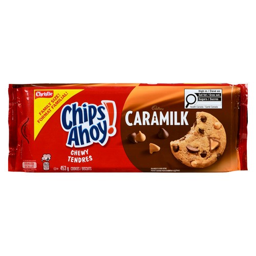Christie Chips Ahoy! Cadbury Caramilk Chewy Cookies Family Size 453 g