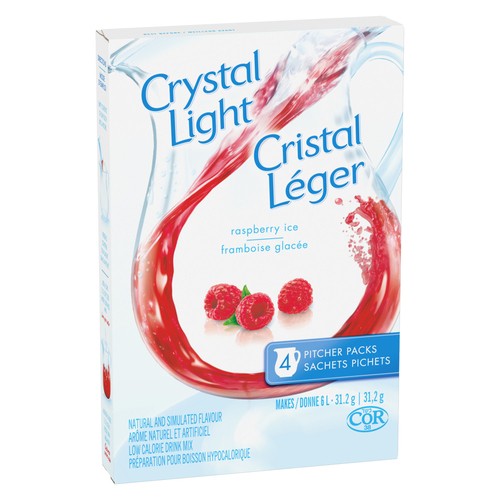 Crystal Light Drink Mix Raspberry Ice 4 Pack 31 g