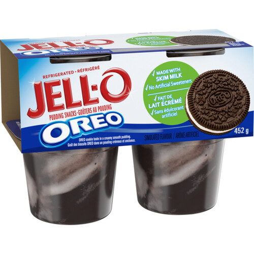 Jell-O Refrigerated Pudding Snacks Oreo 452 g