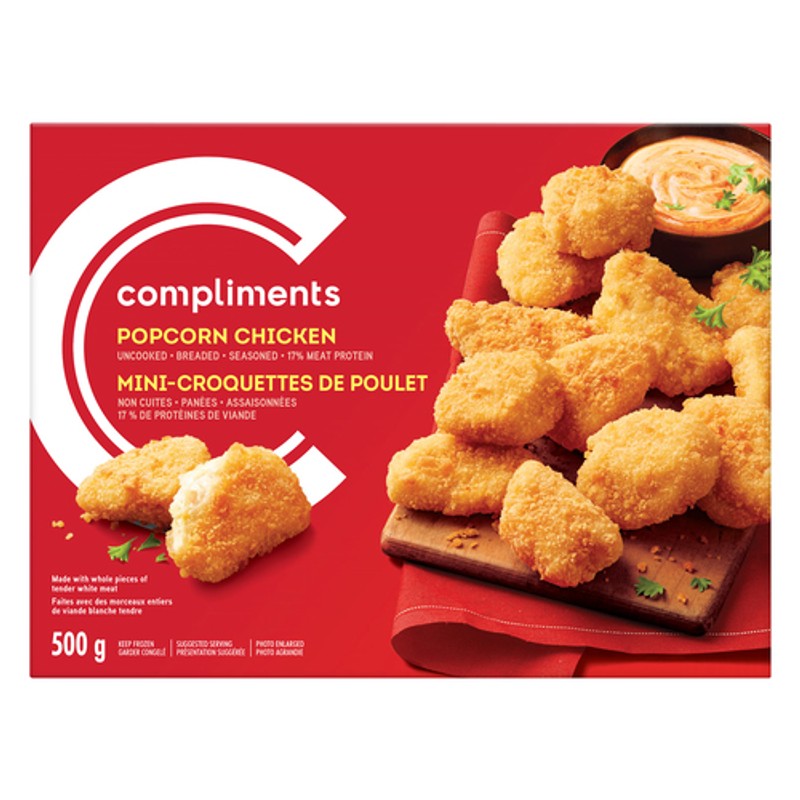 Popcorn Compliments Compliments Frozen Popcorn Chicken 500 g - Voilà Online Groceries & Offers