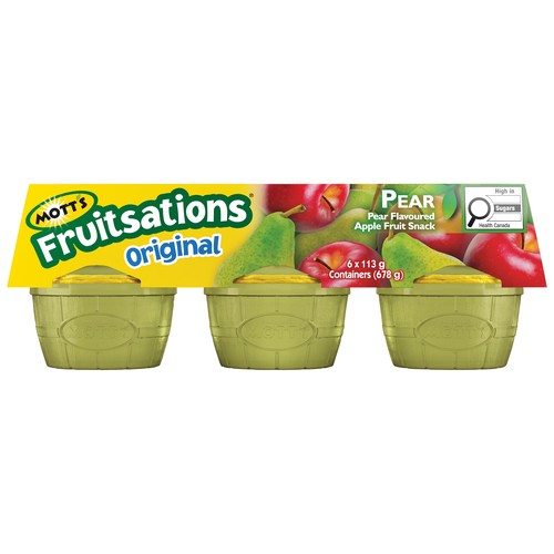 Mott's Fruitsations Apple Fruit Snacks Original Pear 6 x 113 g