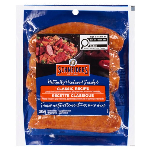 Schneiders Smoked Sausage Classic Recipe 375 g