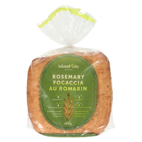 Island City Baking Bread Rosemary Focaccia 400 g