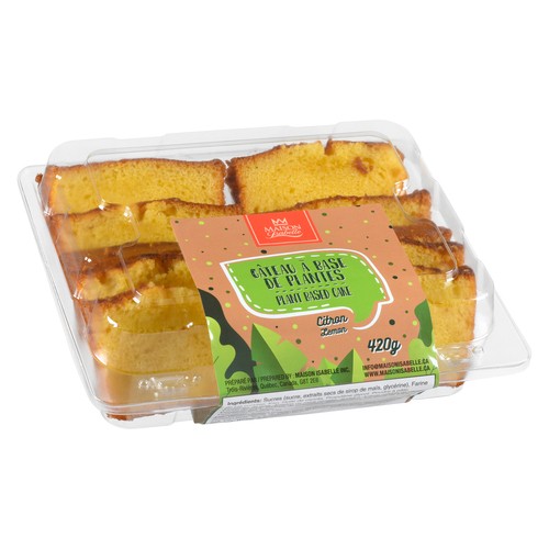 Maison Isabelle Sliced Plant Based Cake Lemon 420 g (frozen)