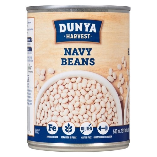 Dunya Harvest Gluten-Free Canned Navy Beans 540 ml