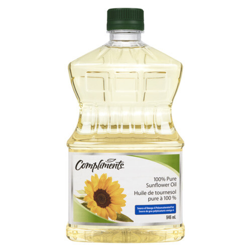 Compliments 100% Pure Sunflower Oil 946 ml