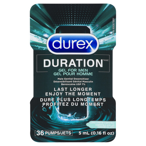 Durex Duration Gel For Men Last Longer 36 Pumps 5 ml