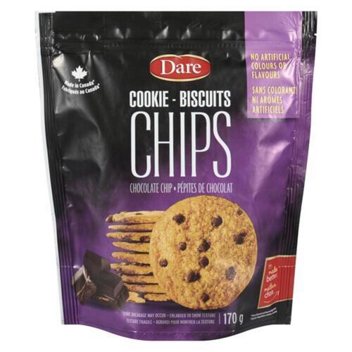 Dare Peanut-Free Cookie Chips Chocolate Chip 170 g