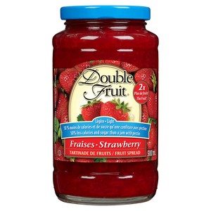 Double Fruit tartinade de fraises ultra légère 500 ml