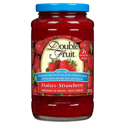 Double Fruit Jam Light Strawberry 500 ml