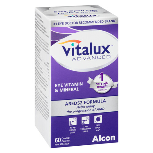 Vitalux Advanced Eye Vitamin & Mineral Coated Caplets 60 Count