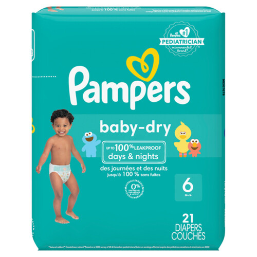 Pampers Baby-Dry Diapers Size 6 21 Count