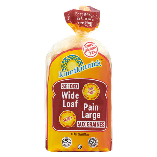 Kinnikinnick Gluten-Free Frozen Loaf Wide Seeded 615 g