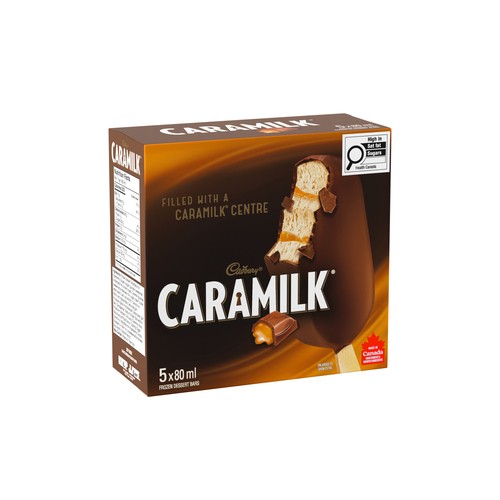 Cadbury Caramilk Frozen Dessert Bars 5 x 80 ml
