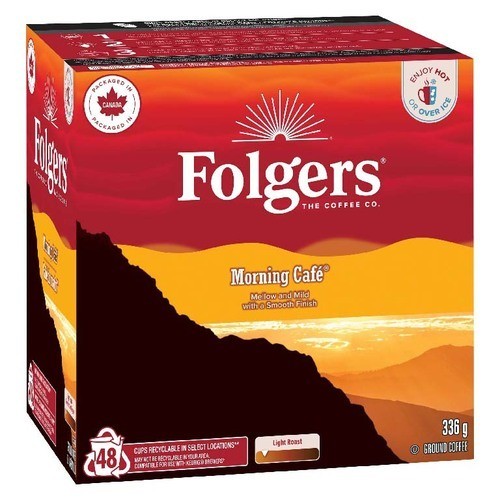 Folgers Coffee Pods Morning Coffee 48 K-Cups 336 g