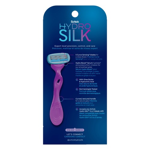 Schick Hydro Silk Moisture Care 5 Curve Sensing Blades 1 Pack