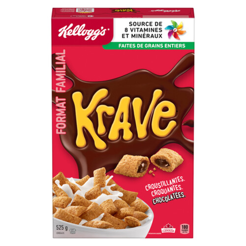Kellogg's Krave Cereal Chocolate 525 g