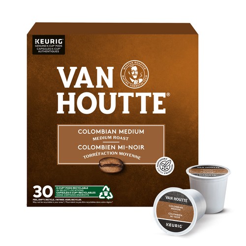 Van Houtte Coffee Pods Colombian Medium Roast 24 K-Cups 228 g
