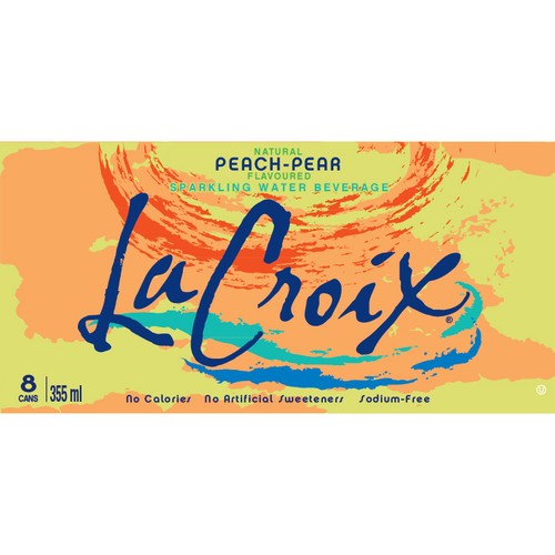 LaCroix Sparkling Water Peach Pear 8 x 355 ml (cans)