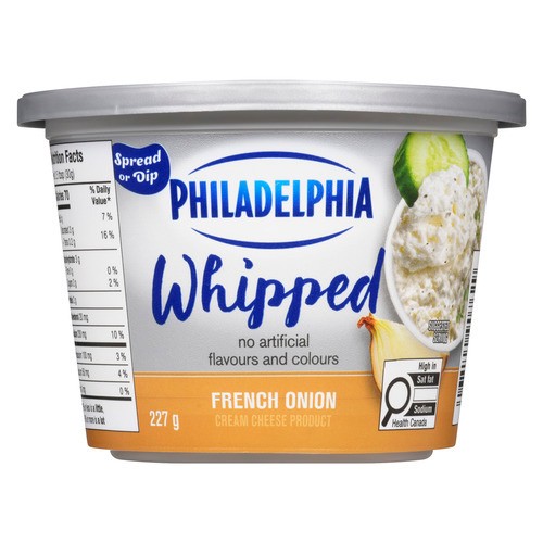 Philadelphia Whipped Cream Cheese French Onion 227 g