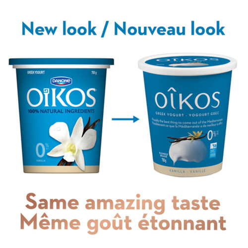 Oikos Fat-Free 0% Greek Yogurt Vanilla 750 g