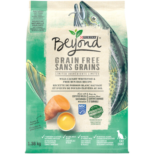 Beyond Dry Cat Food Wild-Caught Whitefish & Free Run Egg Recipe 1.36 kg