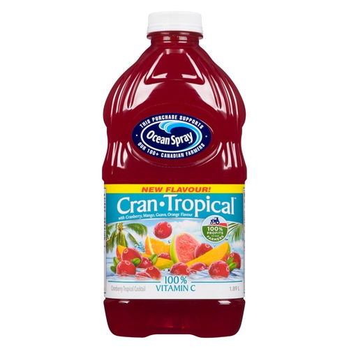 Ocean Spray Juice Cocktail Cranberry Tropical 1.89 L (bottle)