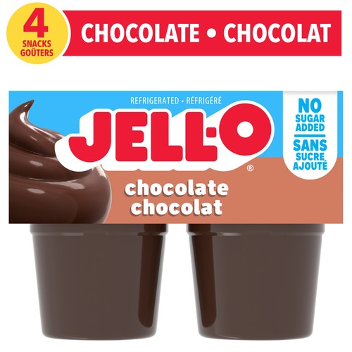 Jell-O Sugar-Free Pudding Snacks Chocolate 424 g