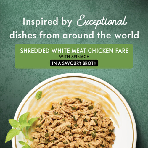 Purina Fancy Feast Wet Cat Food Medleys Shredded White Meat Chicken Fare 85 g