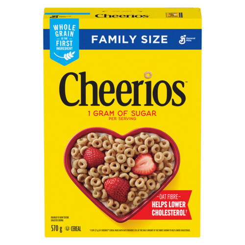 Cheerios Cereal Original Whole Grains Family Size 570 g