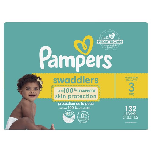 Pampers Swaddlers Diapers Size 3 132 Count 