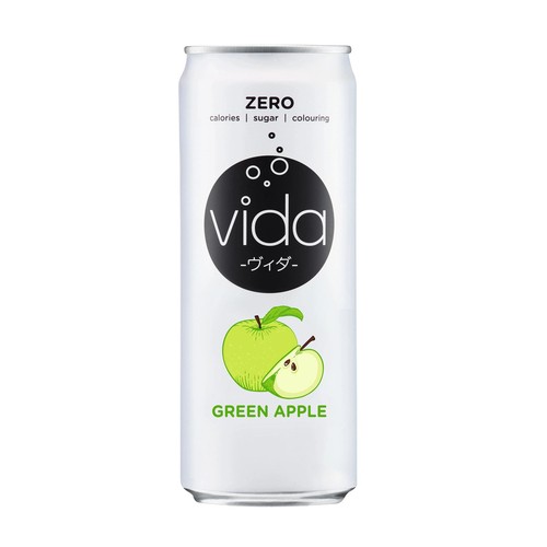 Vida Sparkling Water Green Apple 325 ml (can)