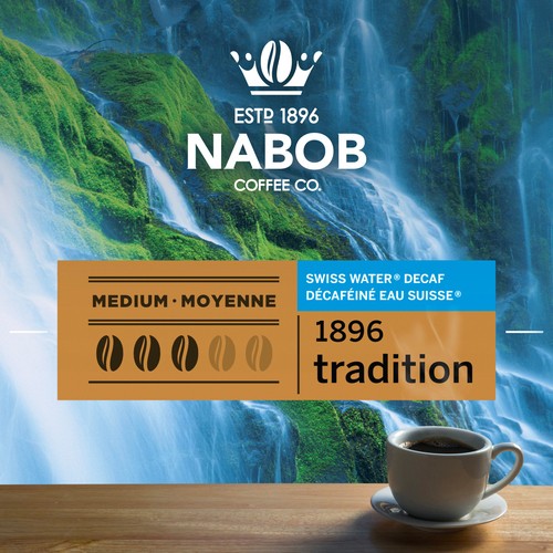 Nabob Ground Coffee Decaffeinated 1896 Tradition Swiss Water 300 g