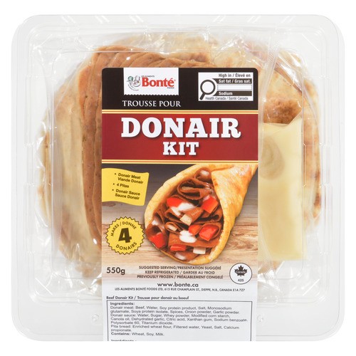 Bonte Foods Donair Deli Kit Limited 550 g