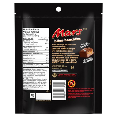 Mars Peanut-Free Chocolate Bites Bowl Size 347 g