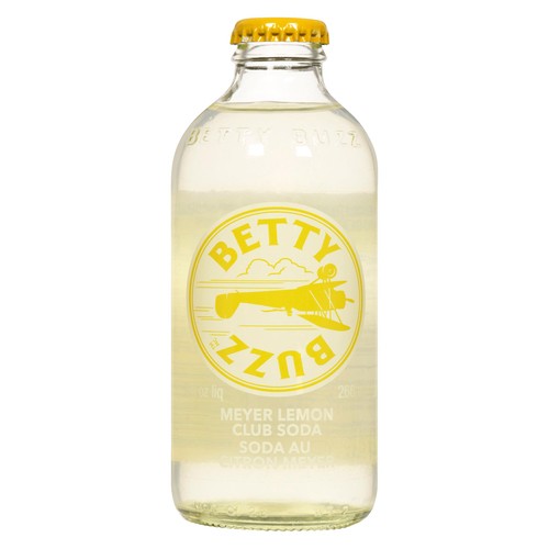 Betty Buzz Club Soda Meyer Lemon 266 ml (bottle)