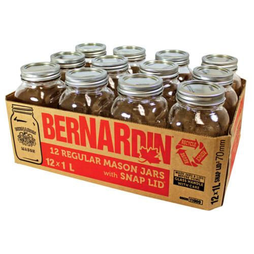 Bernardin Mason Jars Standard 1 L 12 Pack
