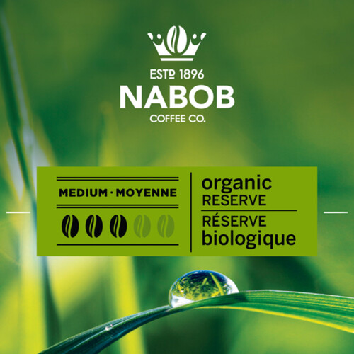 Nabob Organic Reserve Coffee Pods Compostable Medium Roast 30 pods 292 g