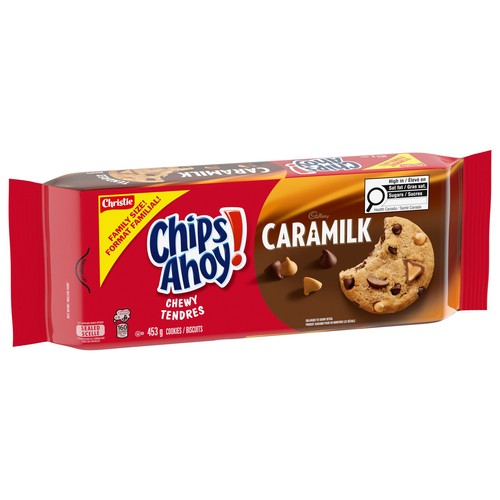 Christie Chips Ahoy! Cadbury Caramilk Chewy Cookies Family Size 453 g