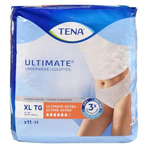 Tena Underwear Protective Ultimate XL 11 Count