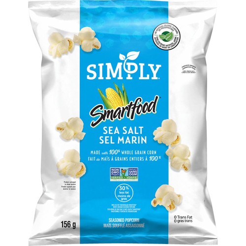 Simply Smartfood Delight Popcorn Sea Salt 156 g