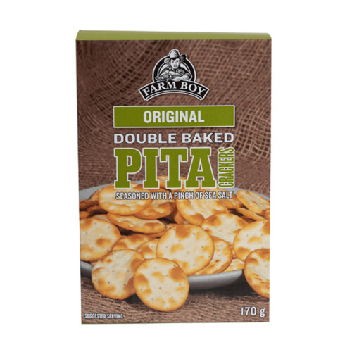 Farm Boy Double Baked Pita Crackers Original 170 g