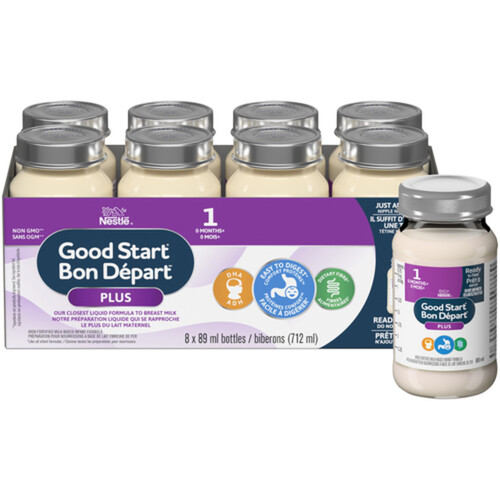 Nestlé Good Start Plus Ready-to-Feed Baby Formula 8 x 89 ml