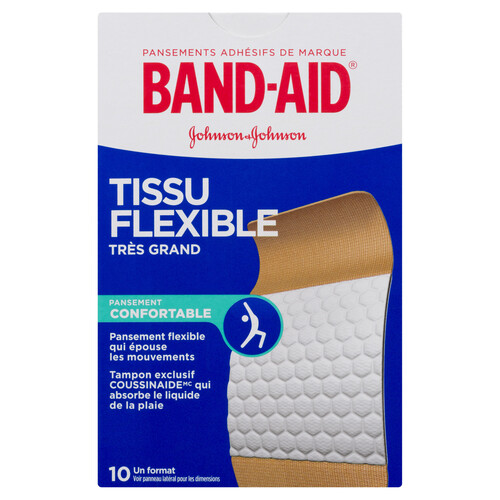 Band-Aid Extra Large Bandages All One Size 10 EA - Voilà Online Groceries &  Offers