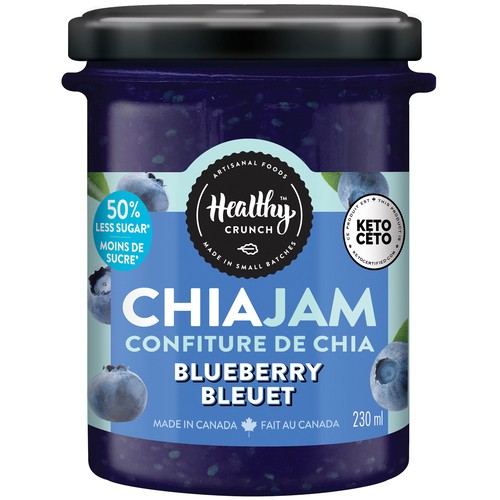 Healthy Crunch Chia Jam Blueberry 230 ml