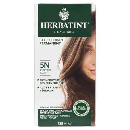 Herbatint Permanent Haircolour Gel 5N Light Chestnut 135 ml