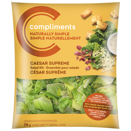 Compliments Naturally Simple Salad Kit Caesar Supreme 296 g