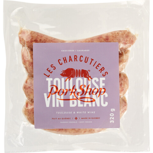 Les Charcutiers Pork Shop Frozen Sausage White Wine & Toulouse 320 g