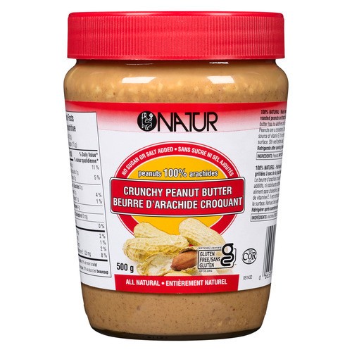 Natur Gluten-Free Peanut Butter Crunchy All Natural 500 g